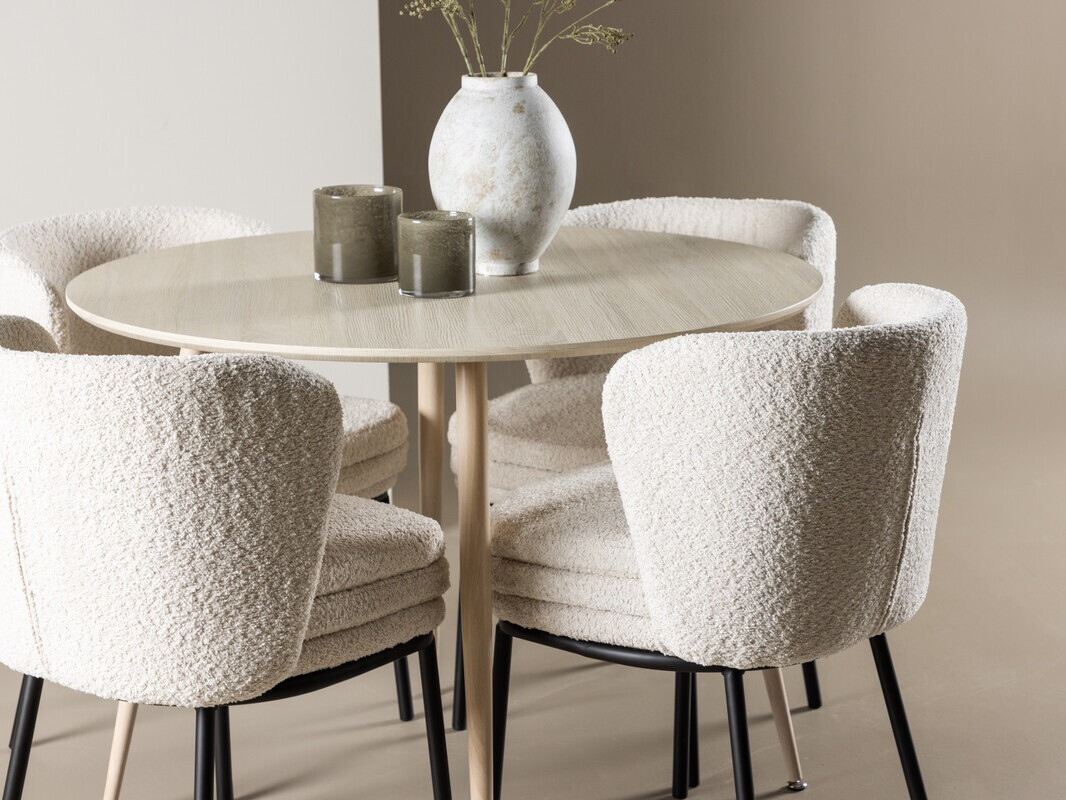 Conjunto para refeições Dallas 4561 (Madeira clara)