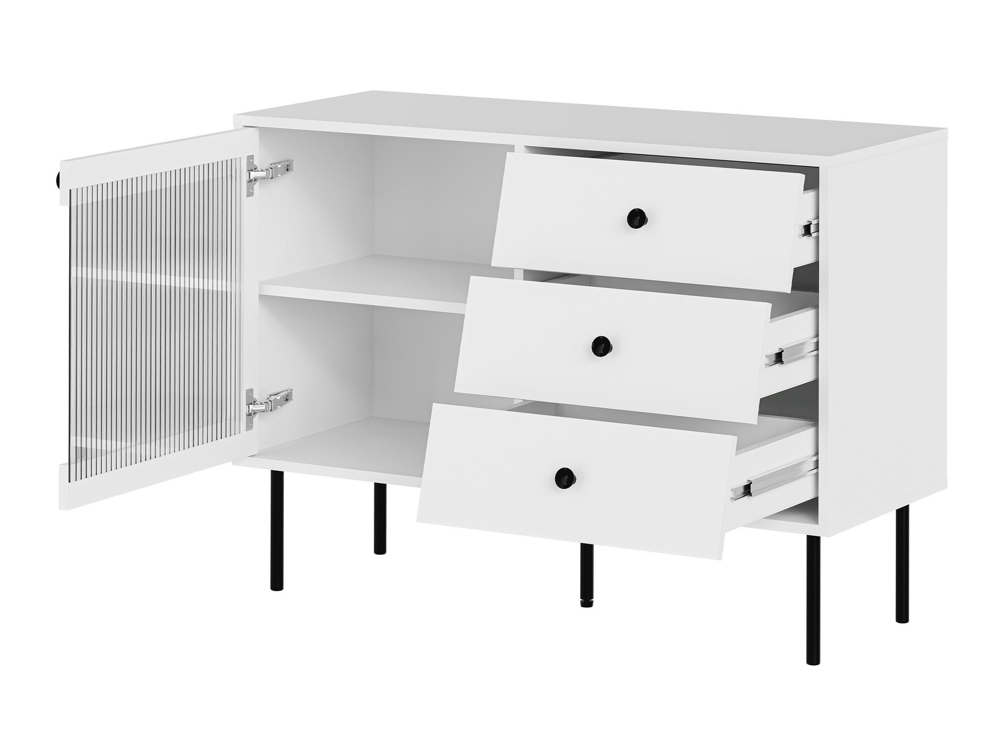 Conjunto para sala de estar Feletri 108 (Preto)