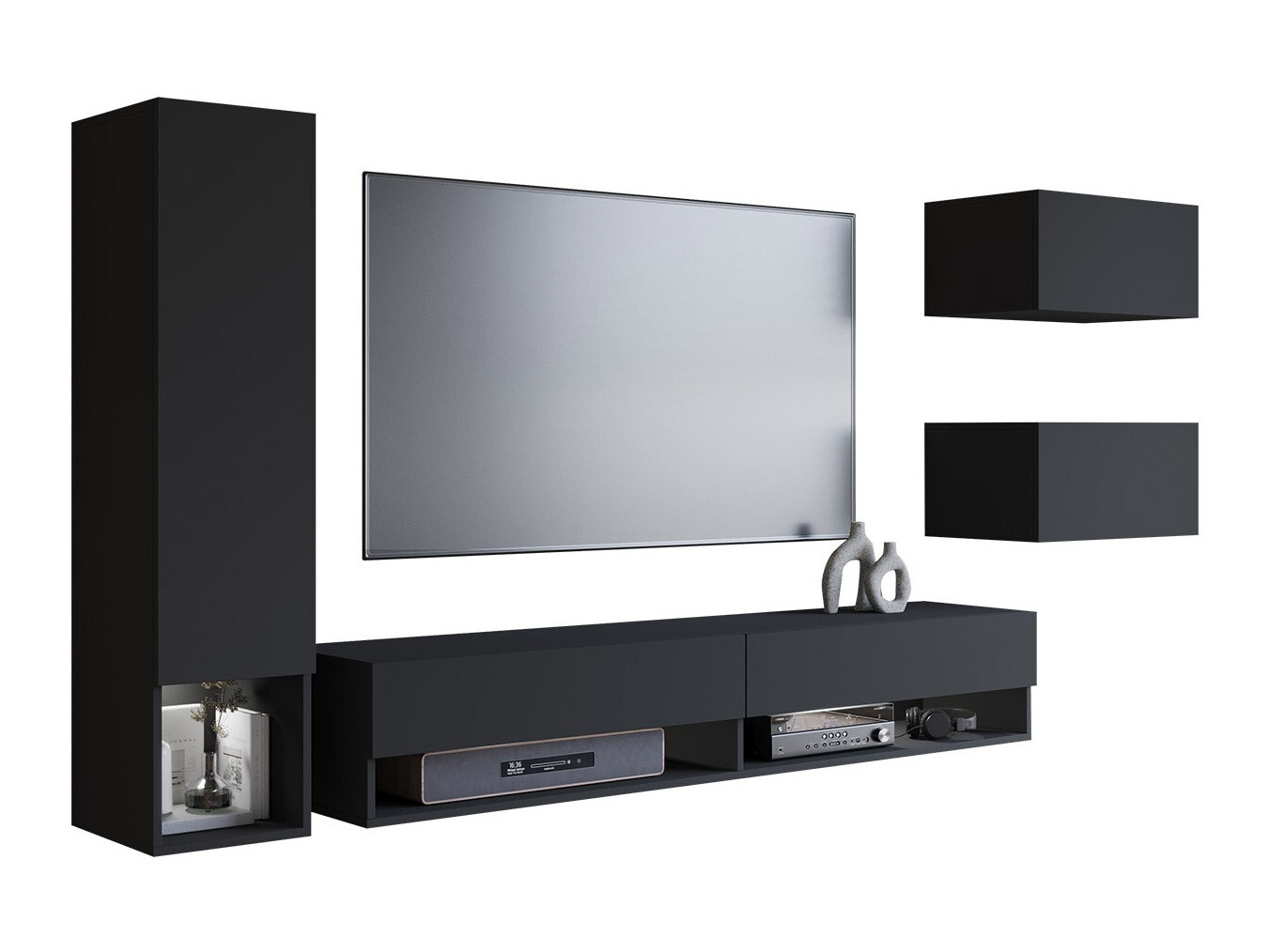 Conjunto para sala de estar Sarasota 124 (Grafite)