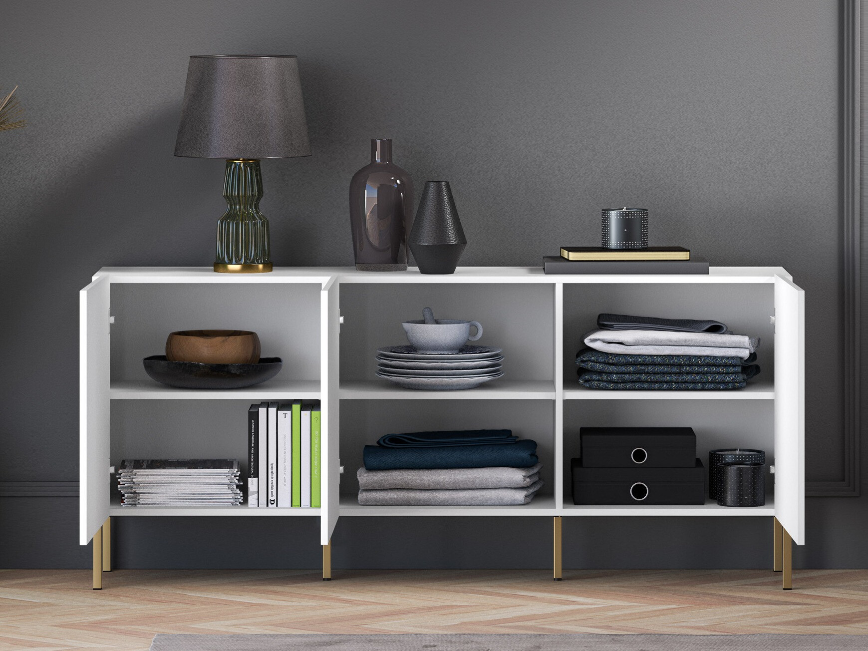 Aparador Dorferi 102 (Dourado)