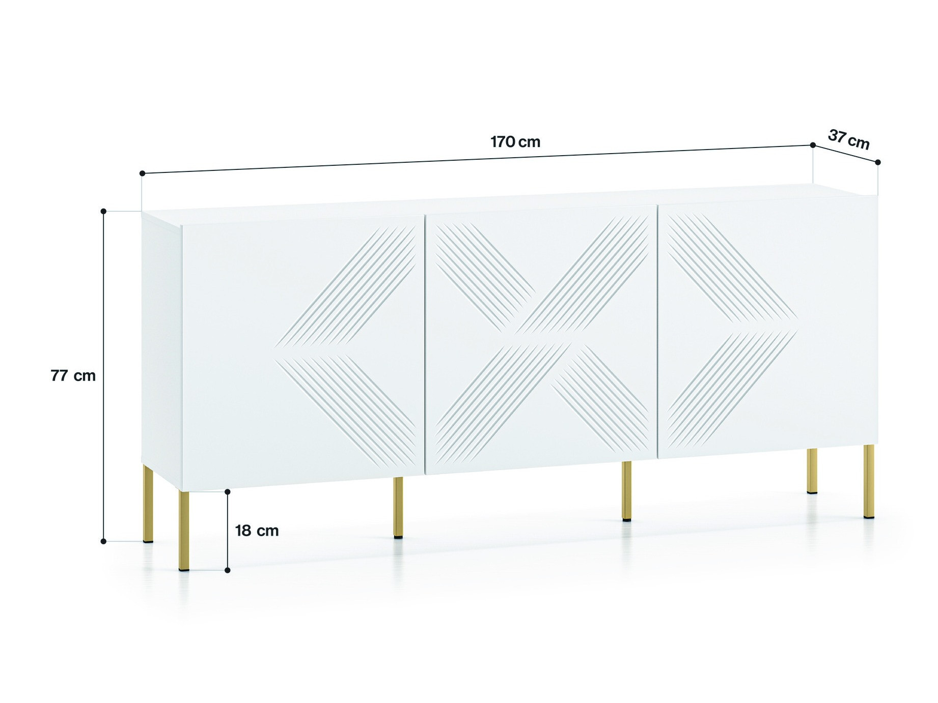 Aparador Dorferi 102 (Dourado)