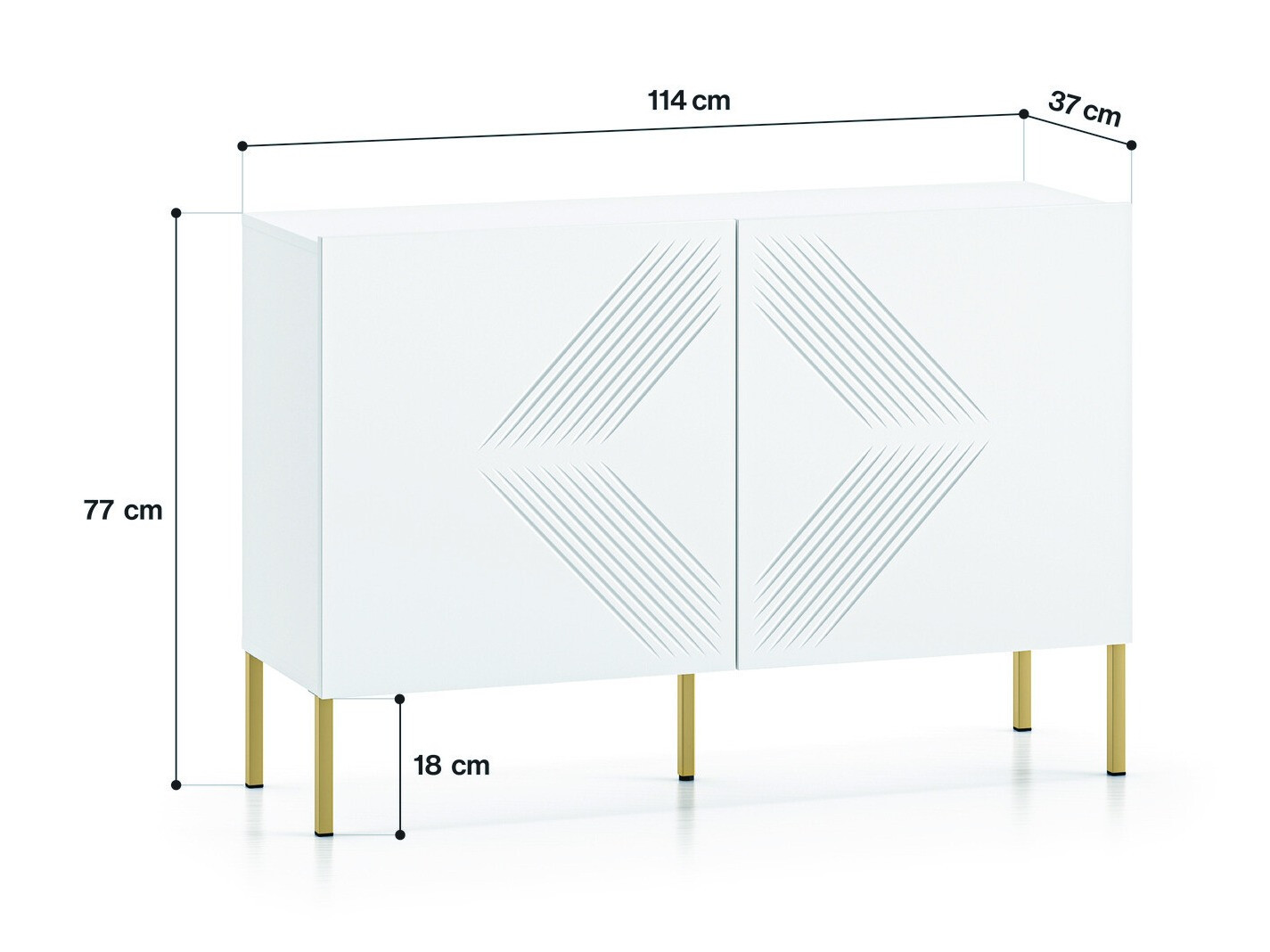 Aparador Dorferi 104 (Dourado)