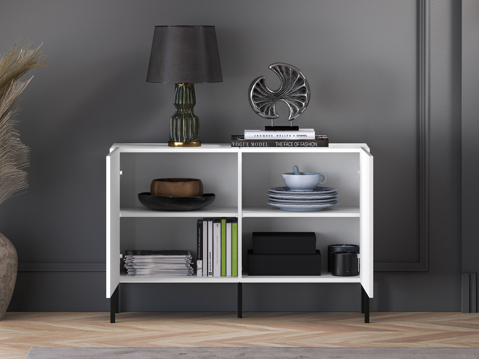 Aparador Dorferi 104 (Preto)