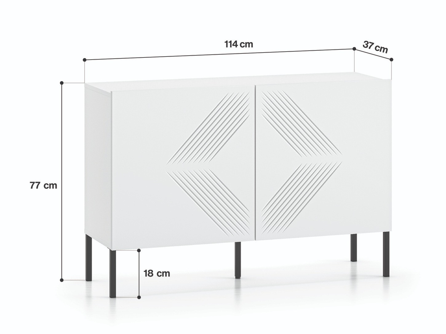Aparador Dorferi 104 (Preto)