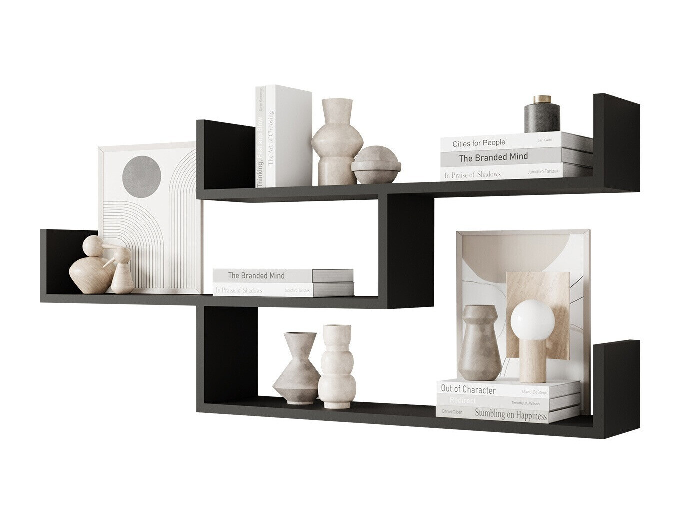 Estante de parede Lexicon I (Grafite)