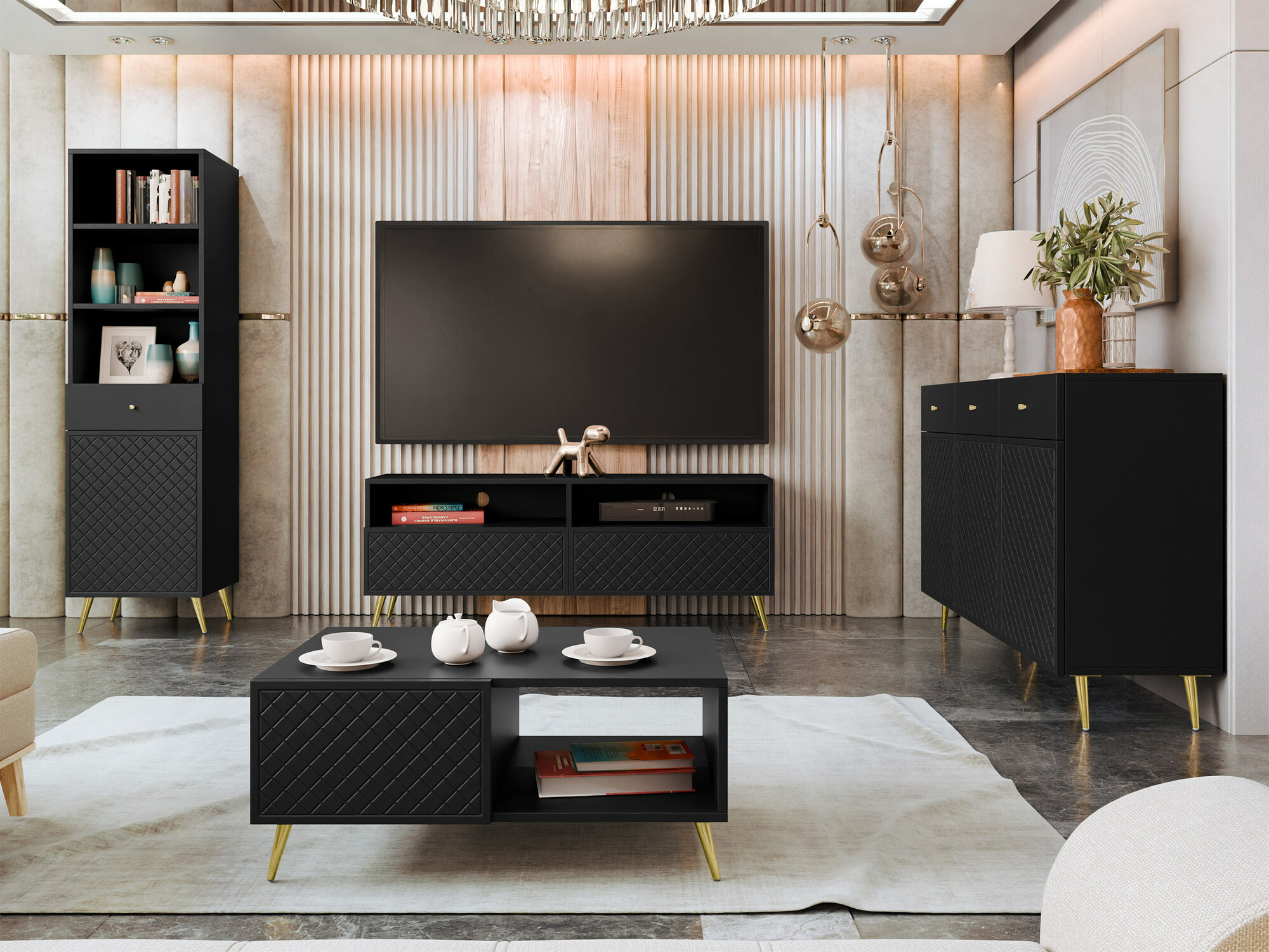 Móvel de TV Comfivo 487 (Preto)