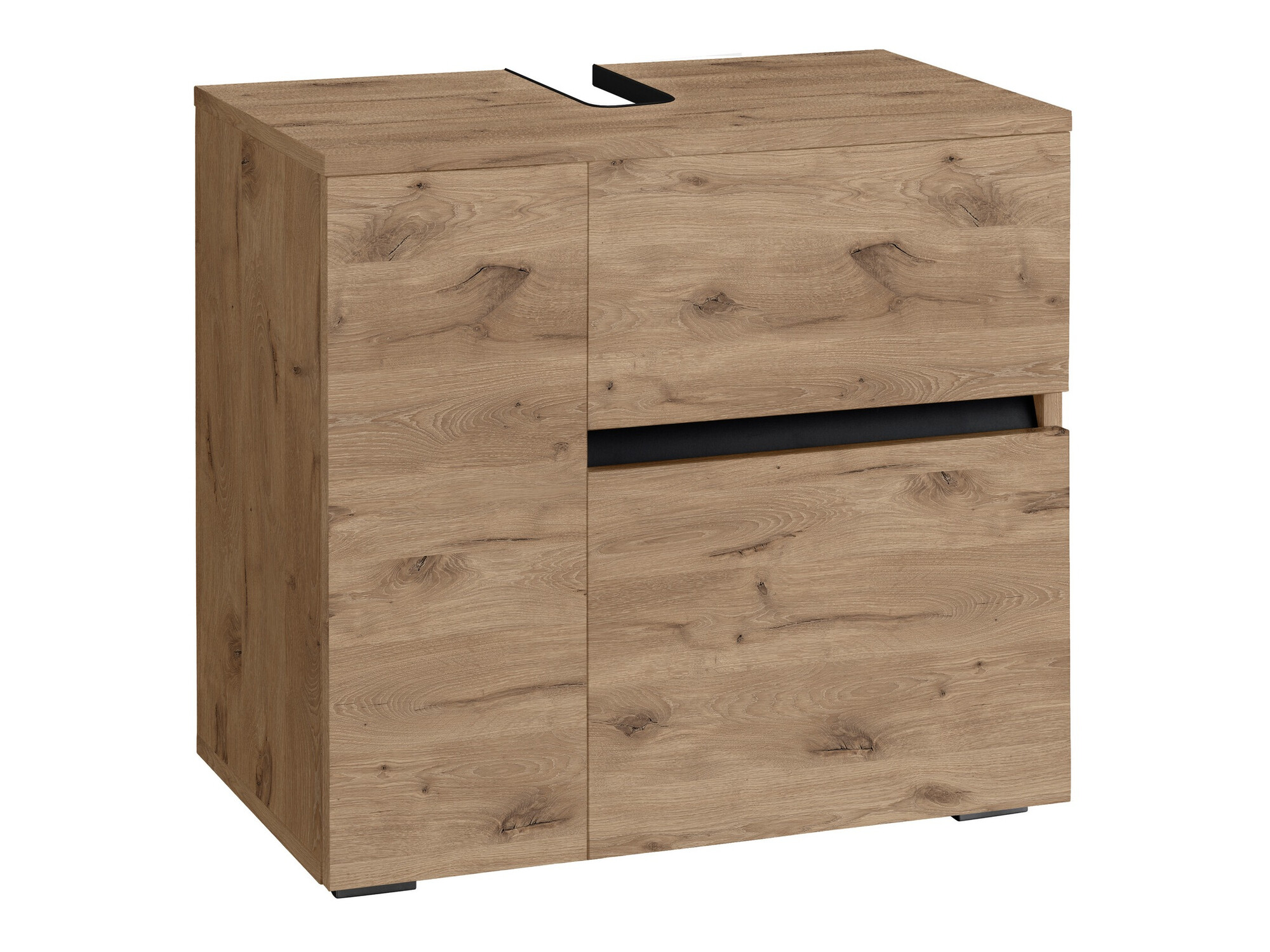 Armário com lavatório de apoio próprio para casa de banho Soncamu 108 (Carvalho)