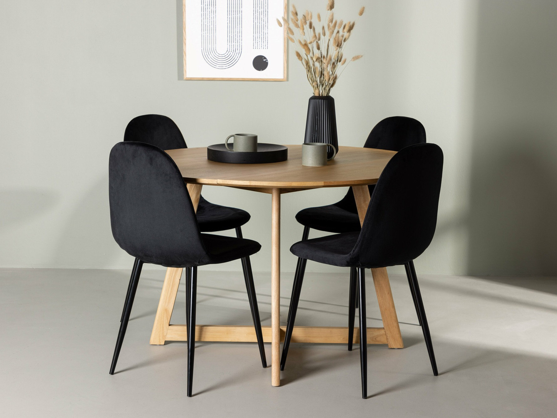 Conjunto para refeições Dallas 4580 (Preto)