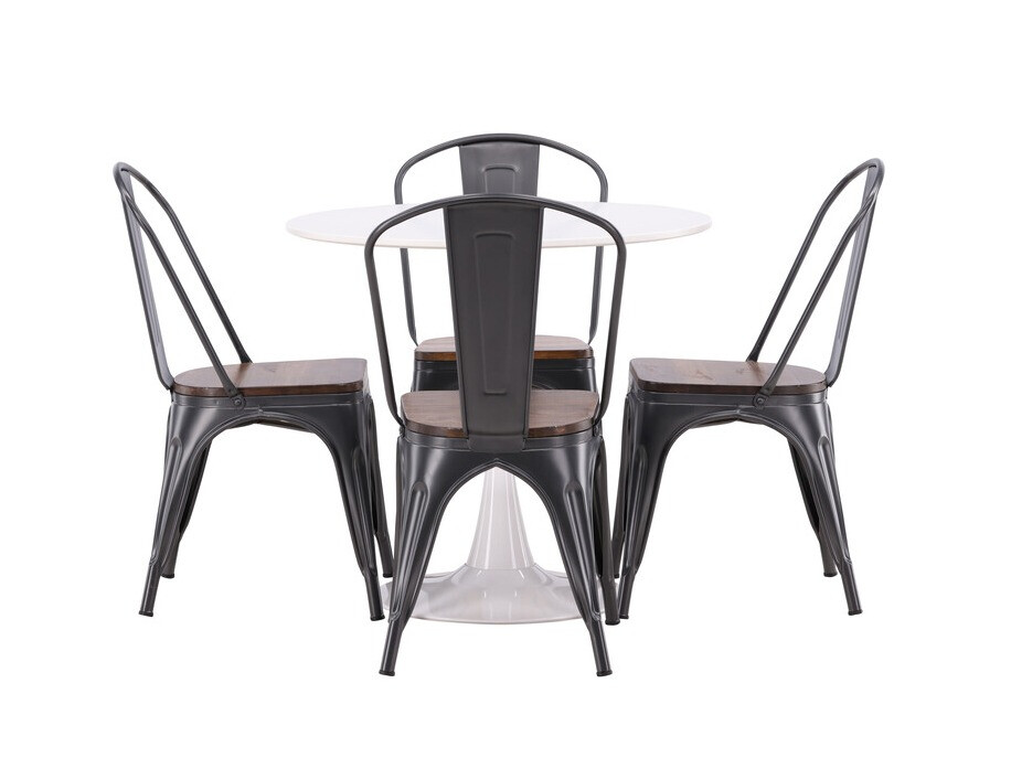 Conjunto para refeições Dallas 4589 (Preto + Nogueira)
