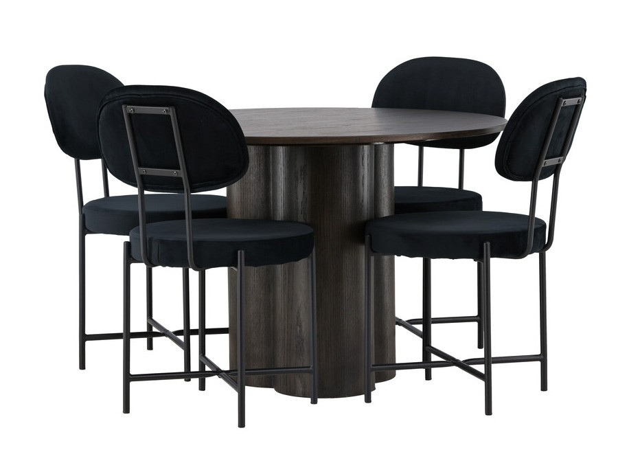 Conjunto para refeições Dallas 4605 (Noz escura)