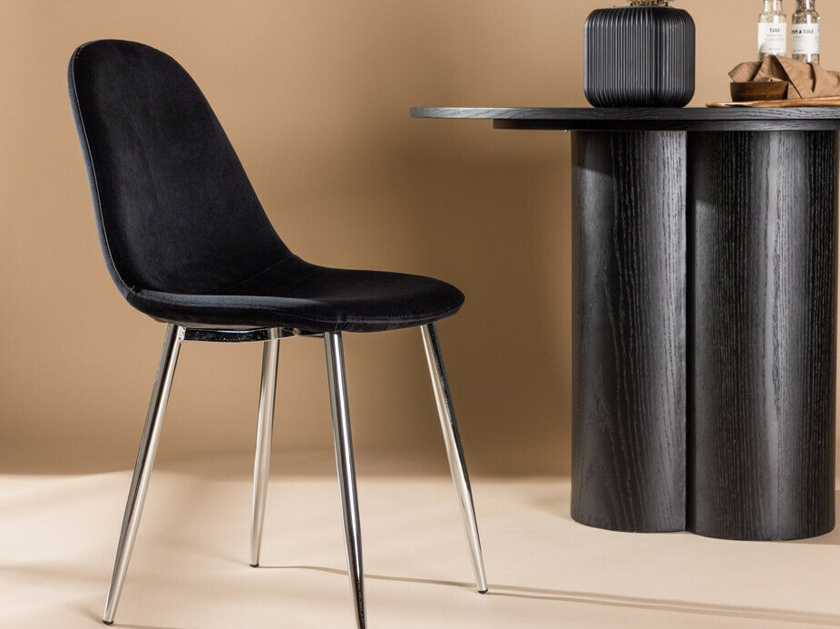 Cadeira Dallas 3820 (Preto + Prateado)