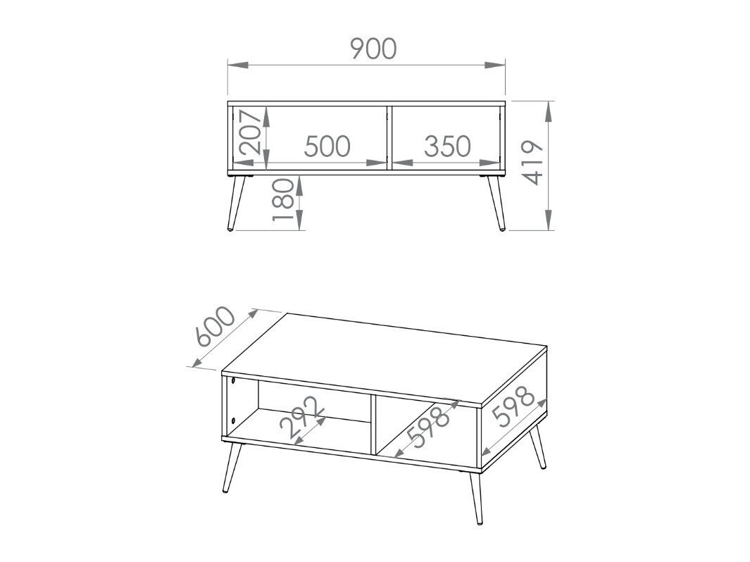 Mesa de centro Veslomi 107
