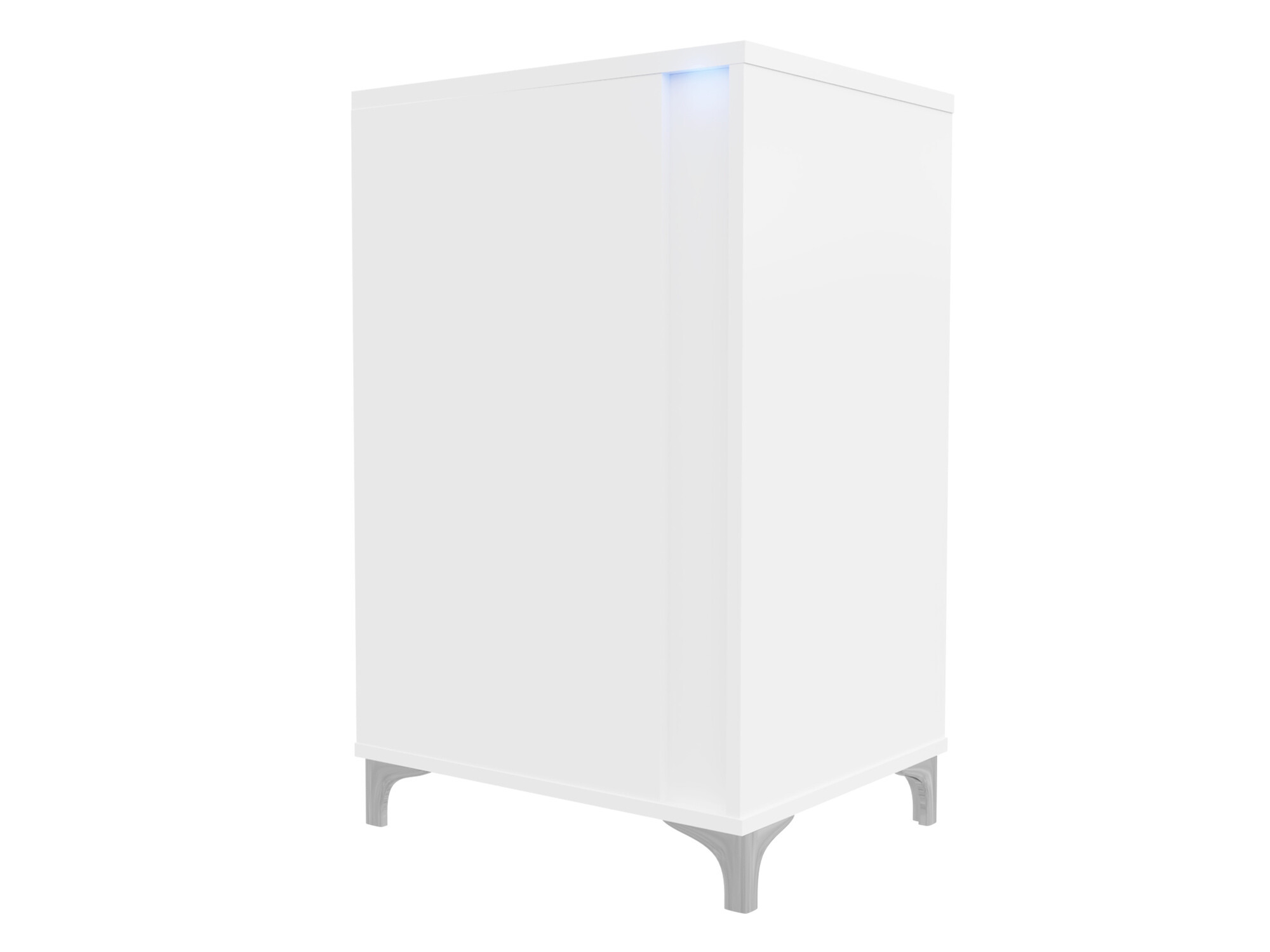 Aparador Florem I (Branco + Branco brilhante)