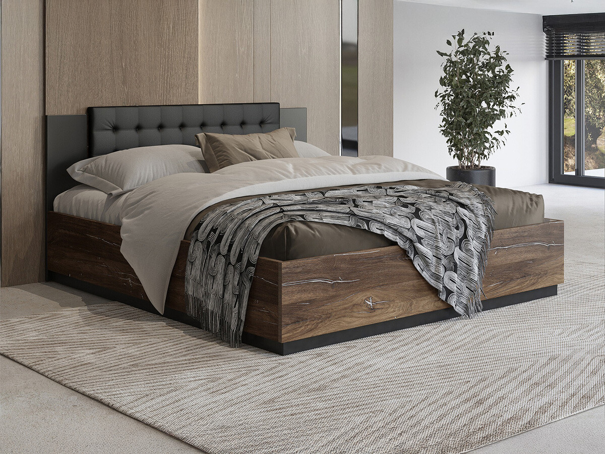 Cama Felelie 104 (Tamus Flagstaf carvalho + Prata)