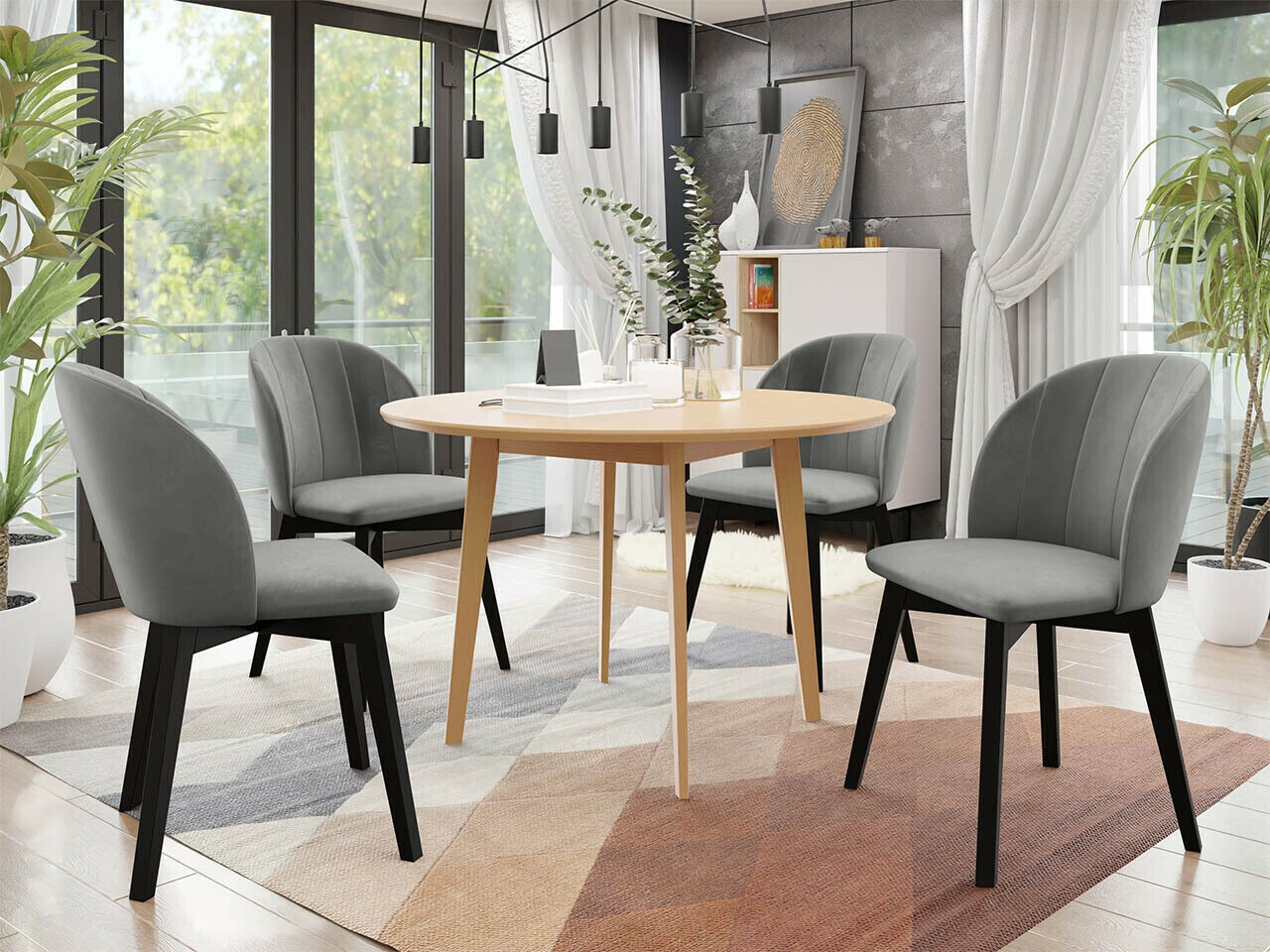 Conjunto para refeições Racine 136 (Castanho)