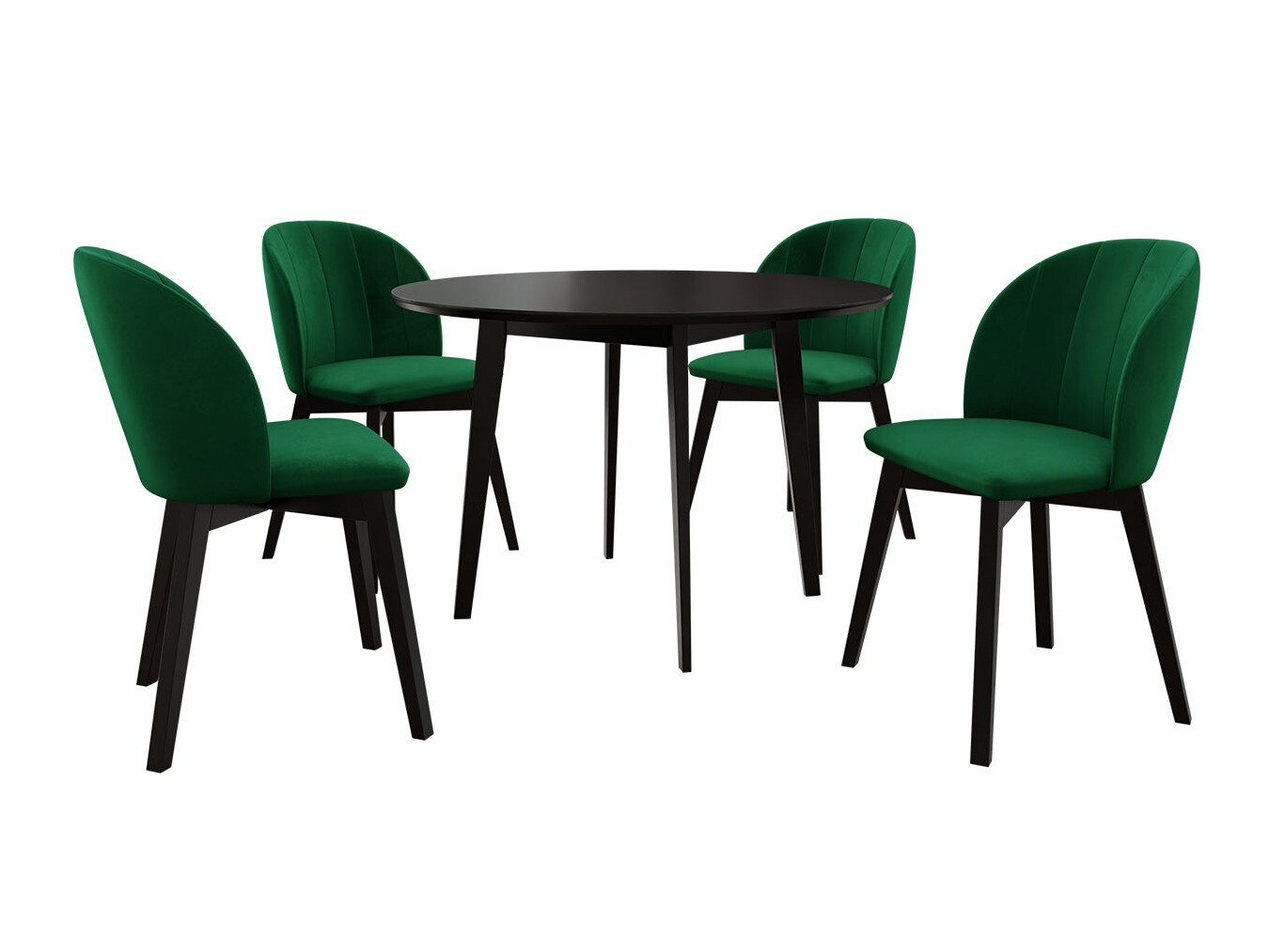 Conjunto para refeições Racine 136 (Preto)