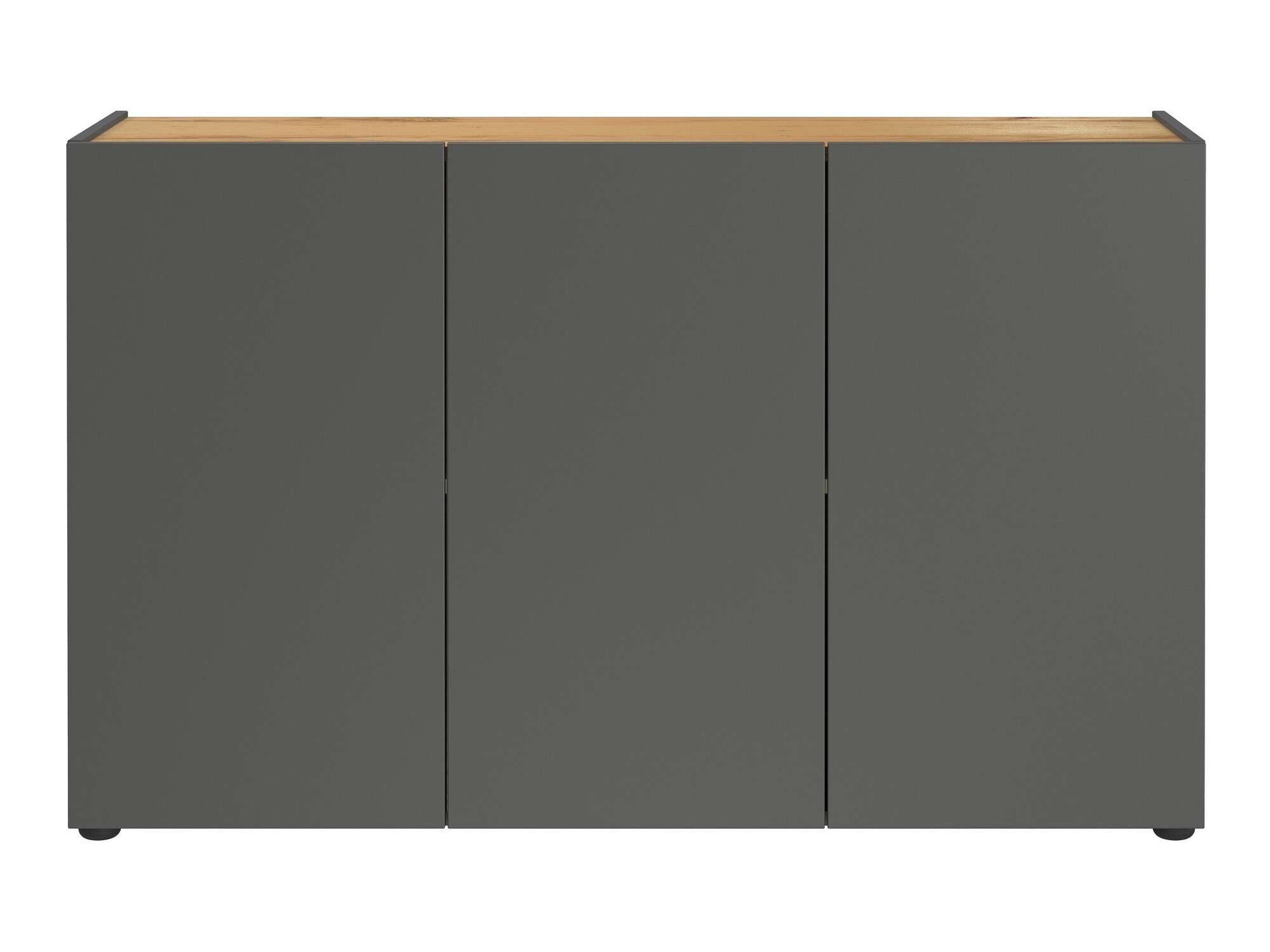 Aparador Evarsoa 102 (Grafite + Navarra carvalho)