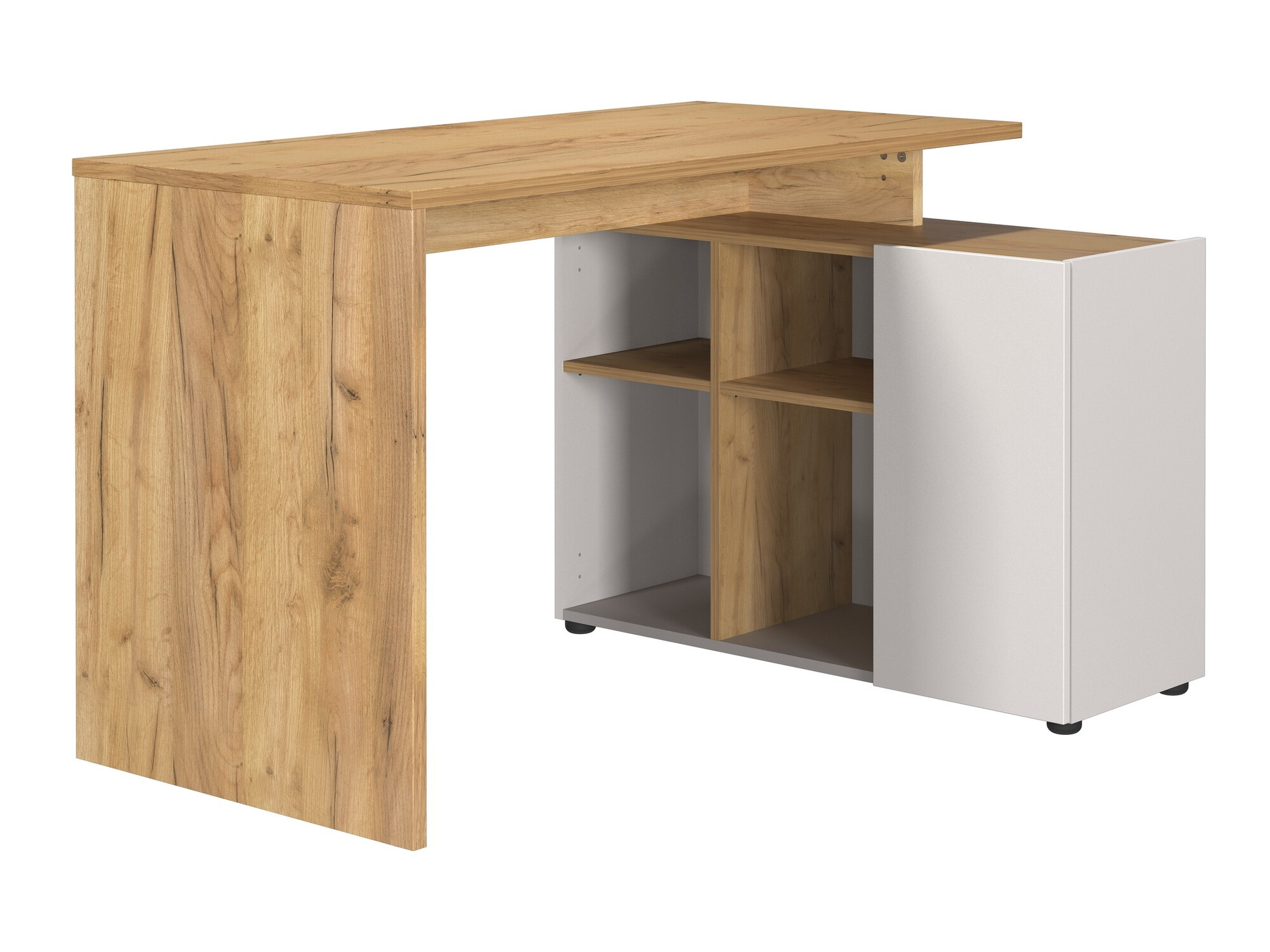 Secretária de canto Evarsoa 101 (Caxemira + Navarra carvalho)