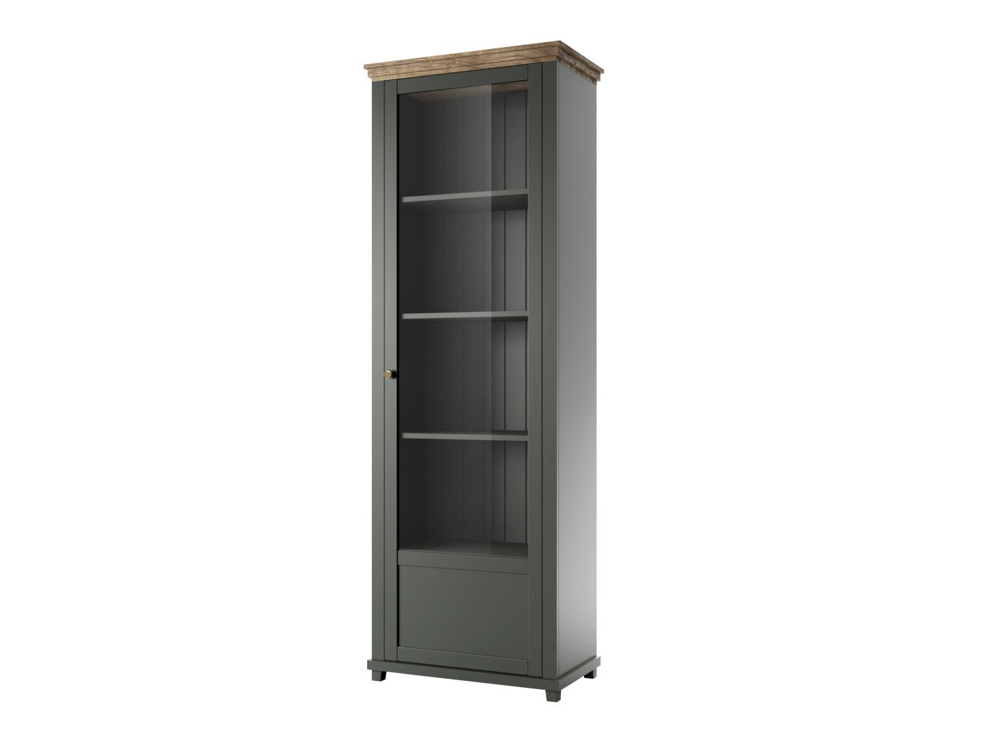 Estante Tolnue 101 (Verde escuro + Carvalho lefkas)