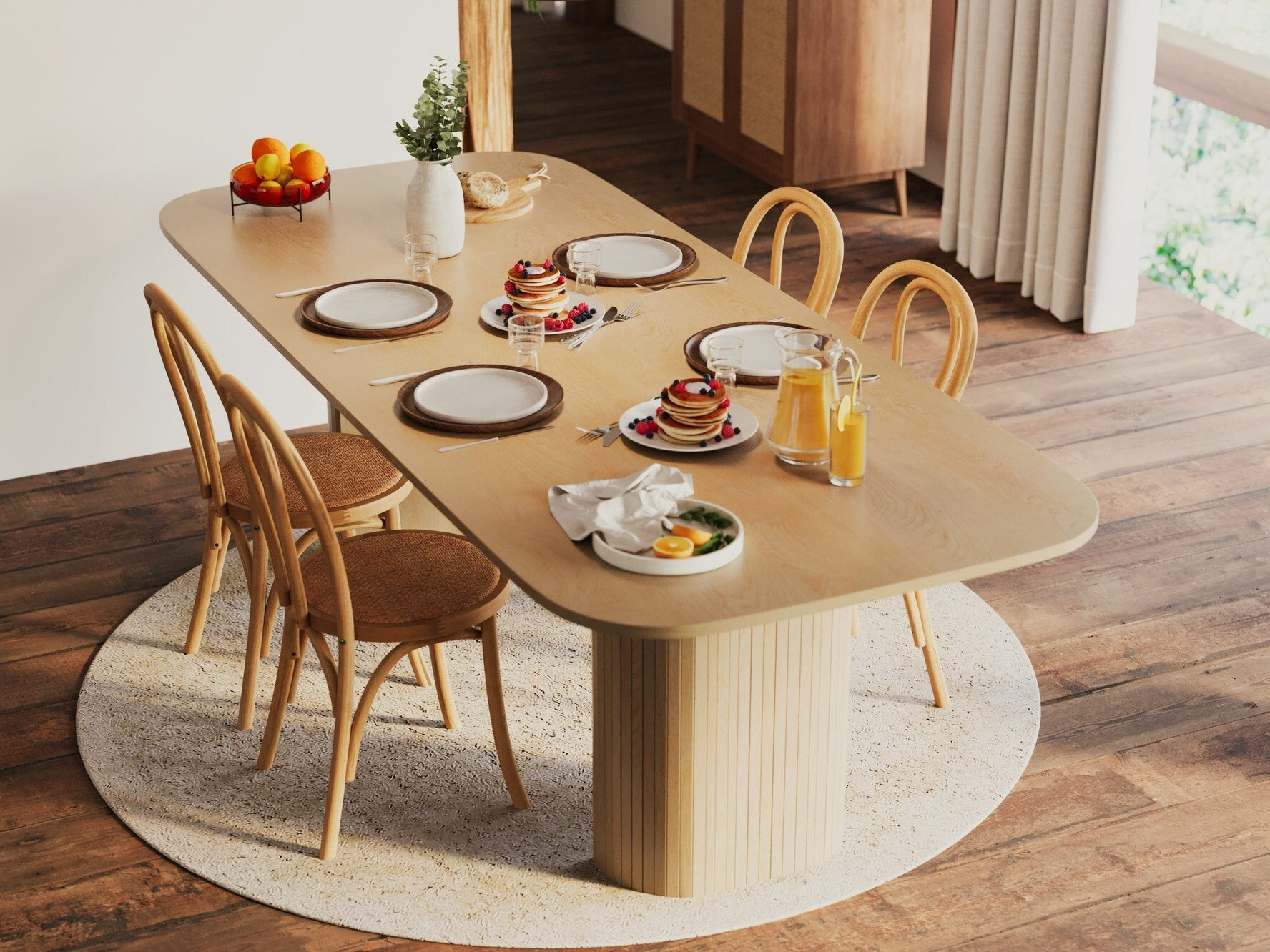 Mesa Evarleva 115 (Madeira clara)