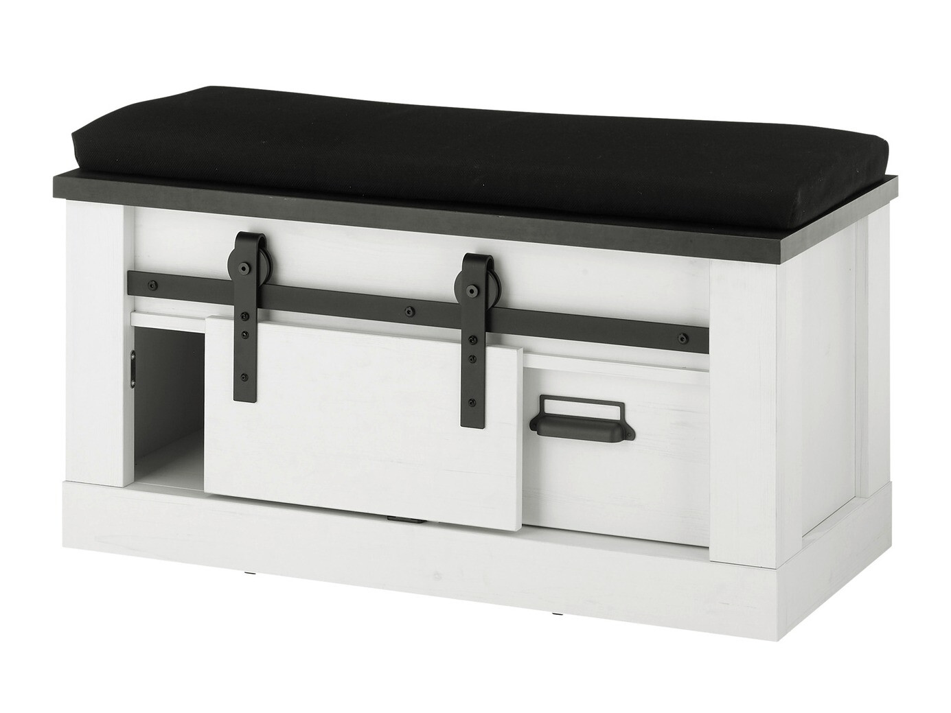 Conjunto para corredor Cirtale 130 (Pinheiro branqueado + Antracite)