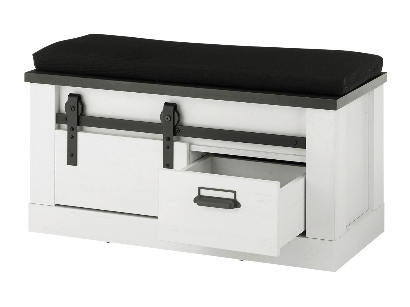 Conjunto para corredor Cirtale 130 (Pinheiro branqueado + Antracite)