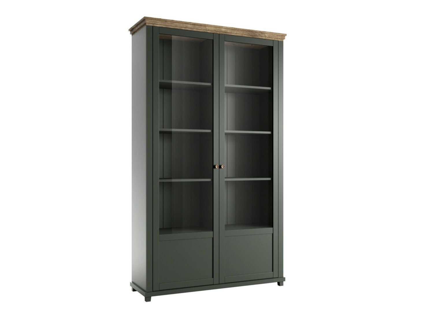 Estante Tolnue 102 (Verde escuro + Carvalho lefkas)