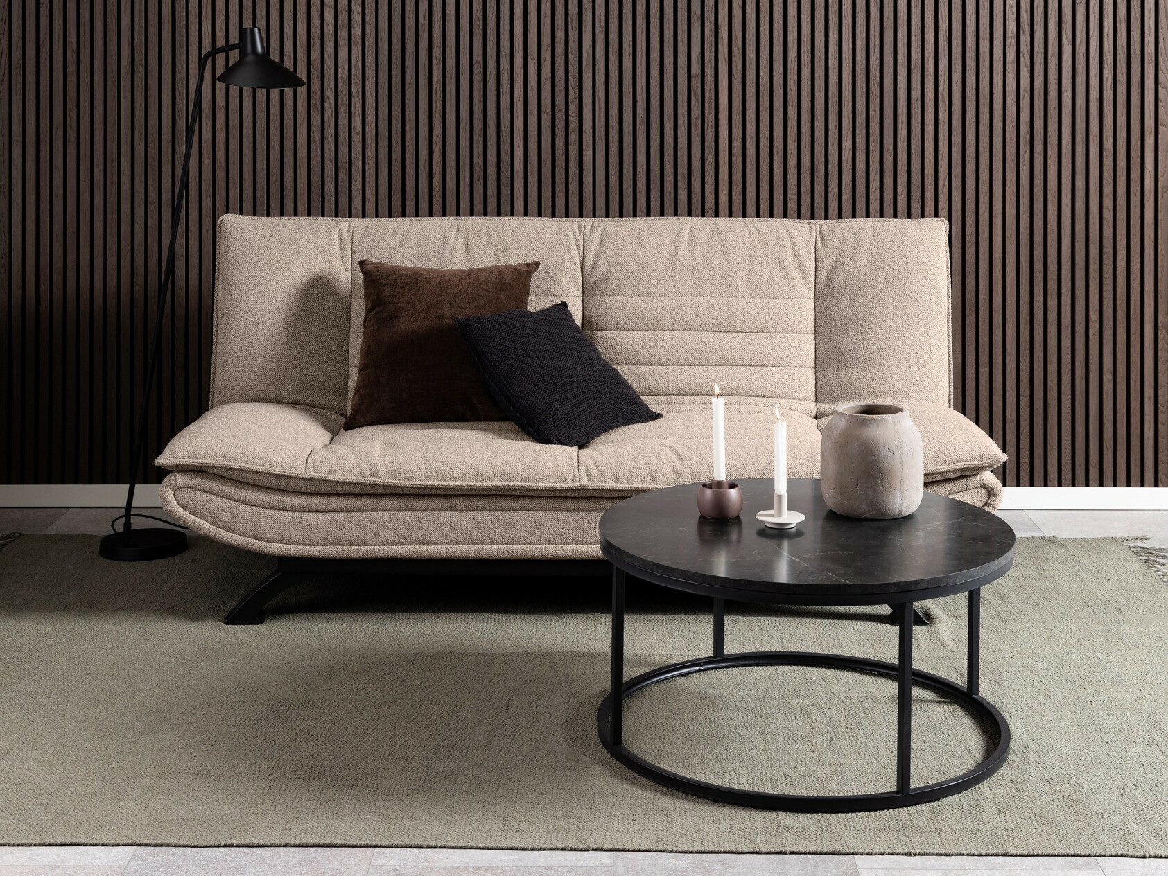 Sofá-cama Norsica 279 (Bege)