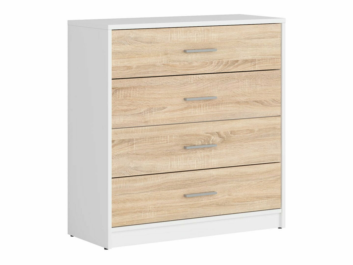 Cómoda Novsore 101 (Branco + Carvalho sonoma)