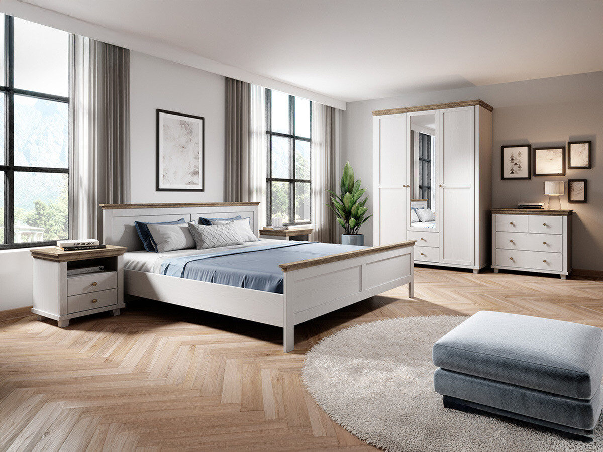 Roupeiro Tolnue 114 (Cinza branqueada + Carvalho lefkas)