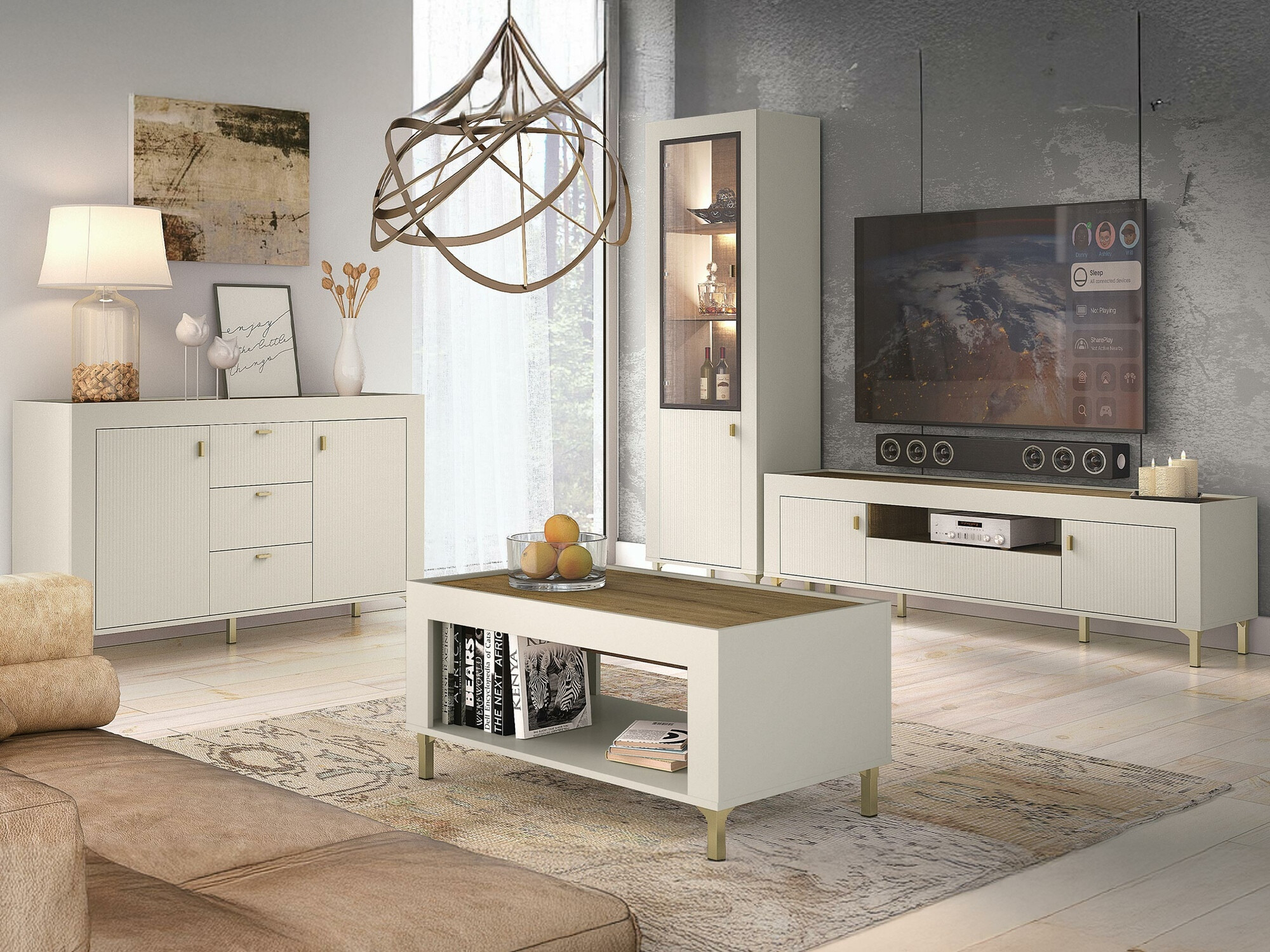 Conjunto para sala de estar Mormavu 114 (Caxemira)