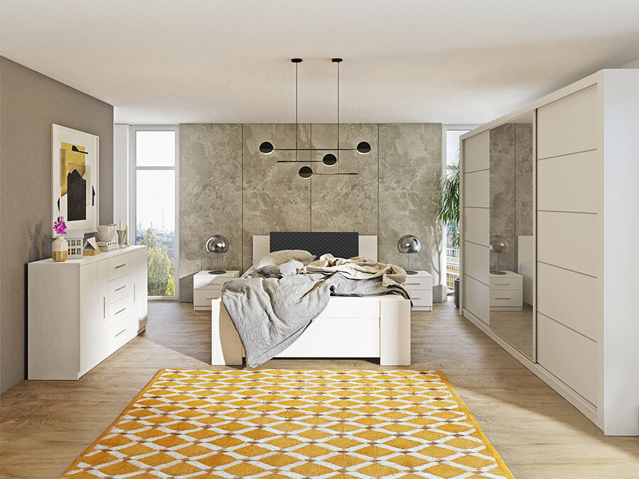 Conjunto para quarto Catromi 116 (Branco + Soft Pik 011)