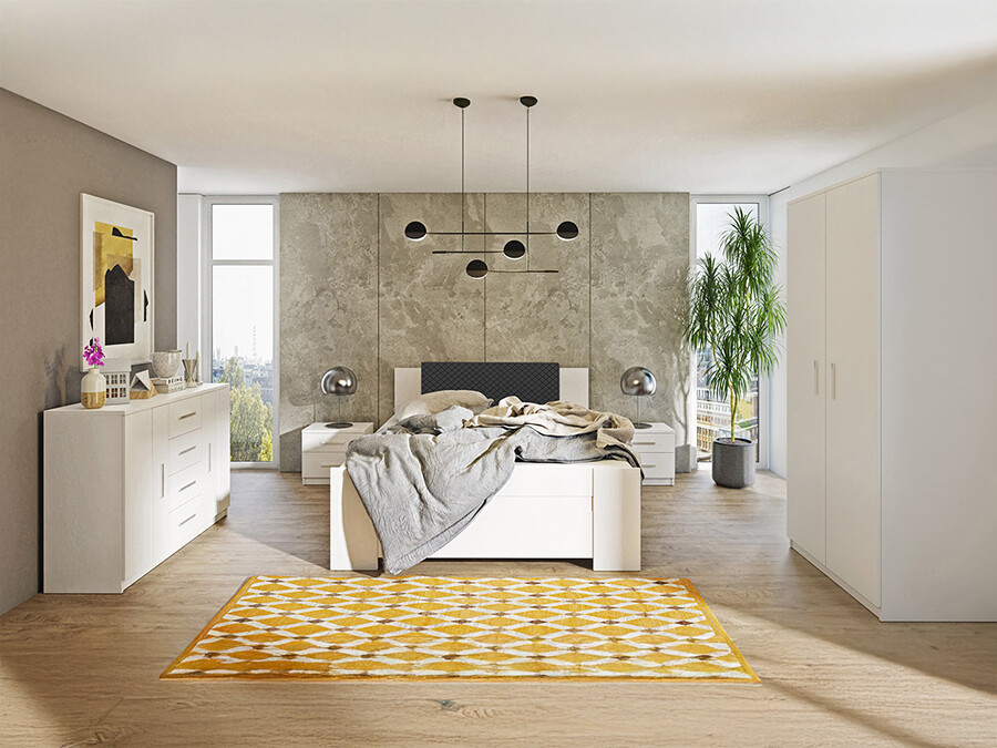 Conjunto para quarto Catromi 122 (Branco + Soft Pik 011)