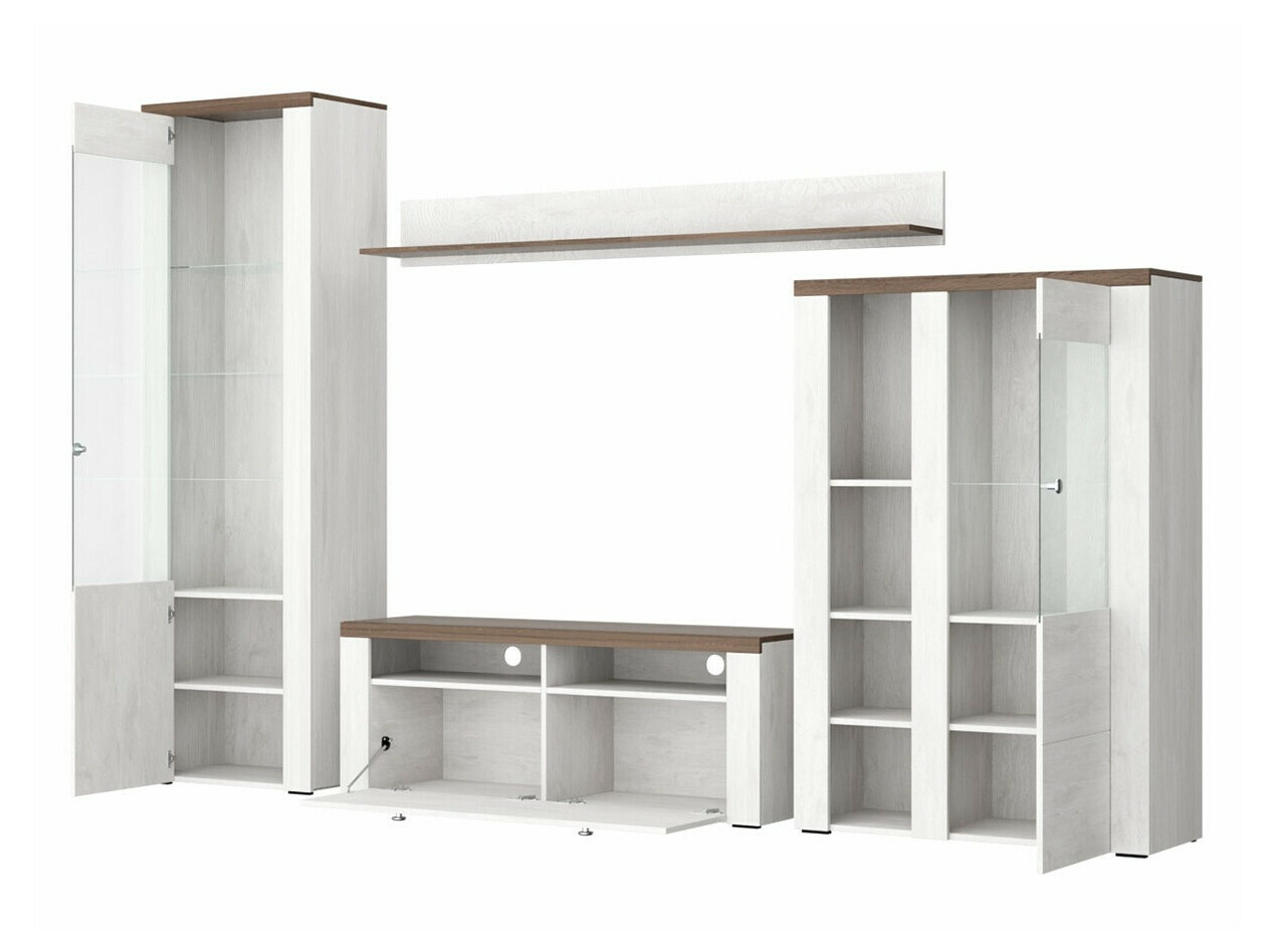 Conjunto para sala de estar Salelbo 100 (Lariço Sibu + Trufa carvalho)