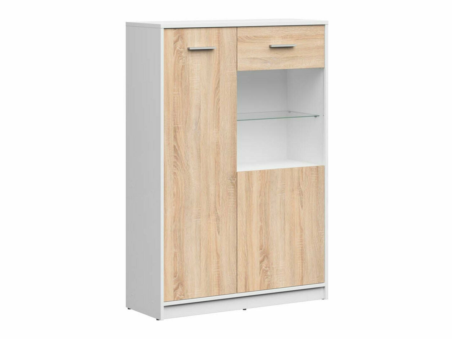 Estante Novsore 138 (Branco + Carvalho sonoma)