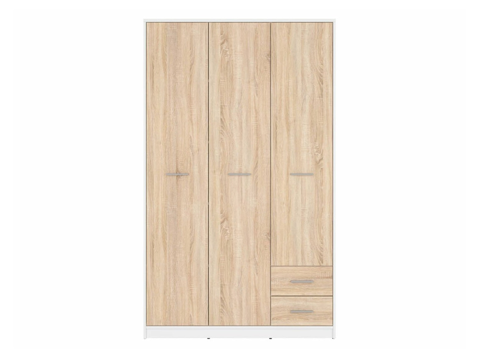 Roupeiro Novsore 134 (Branco + Carvalho sonoma)