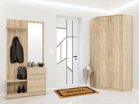 Conjunto para corredor Novsore 145 (Carvalho sonoma)