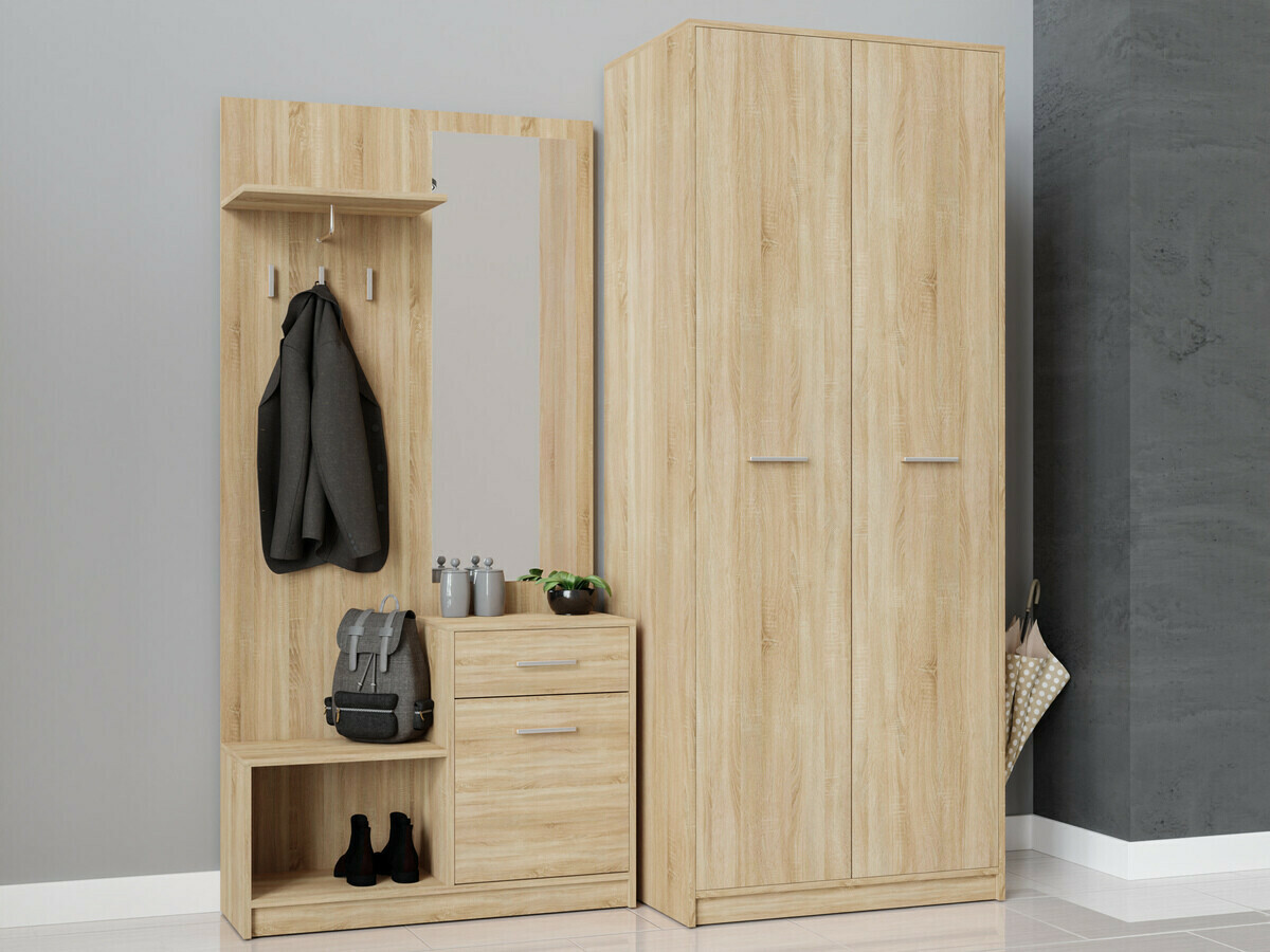 Conjunto de entrada Novsore 146 (Carvalho sonoma)