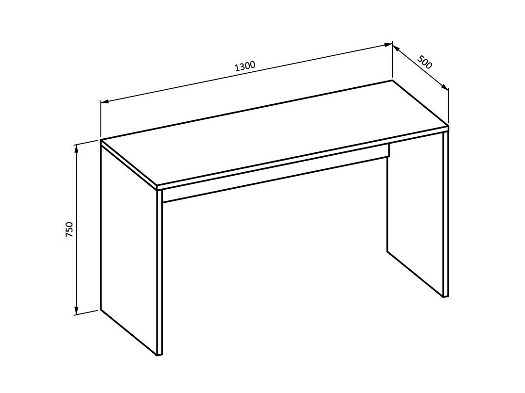 Mesa de escritório Austin 347 (Branco)