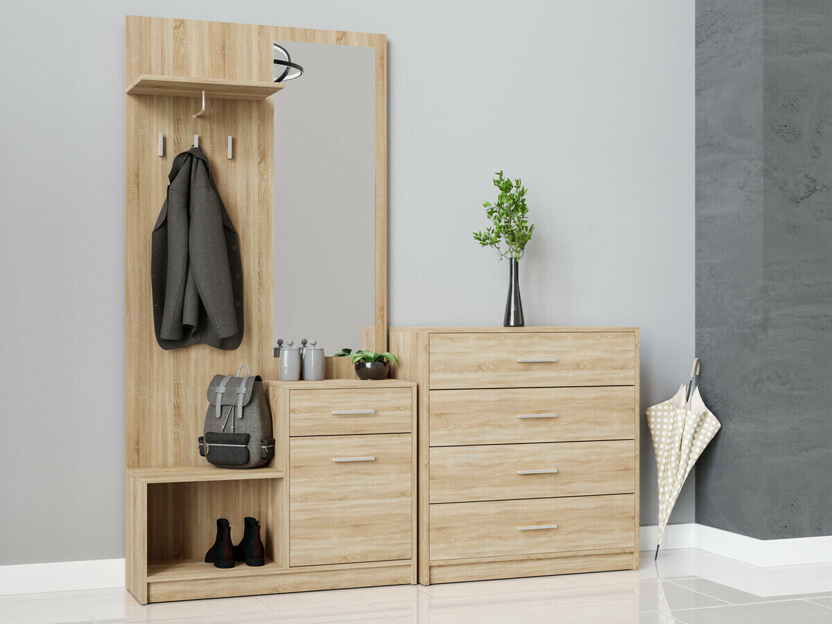 Conjunto de entrada Novsore 148 (Carvalho sonoma)