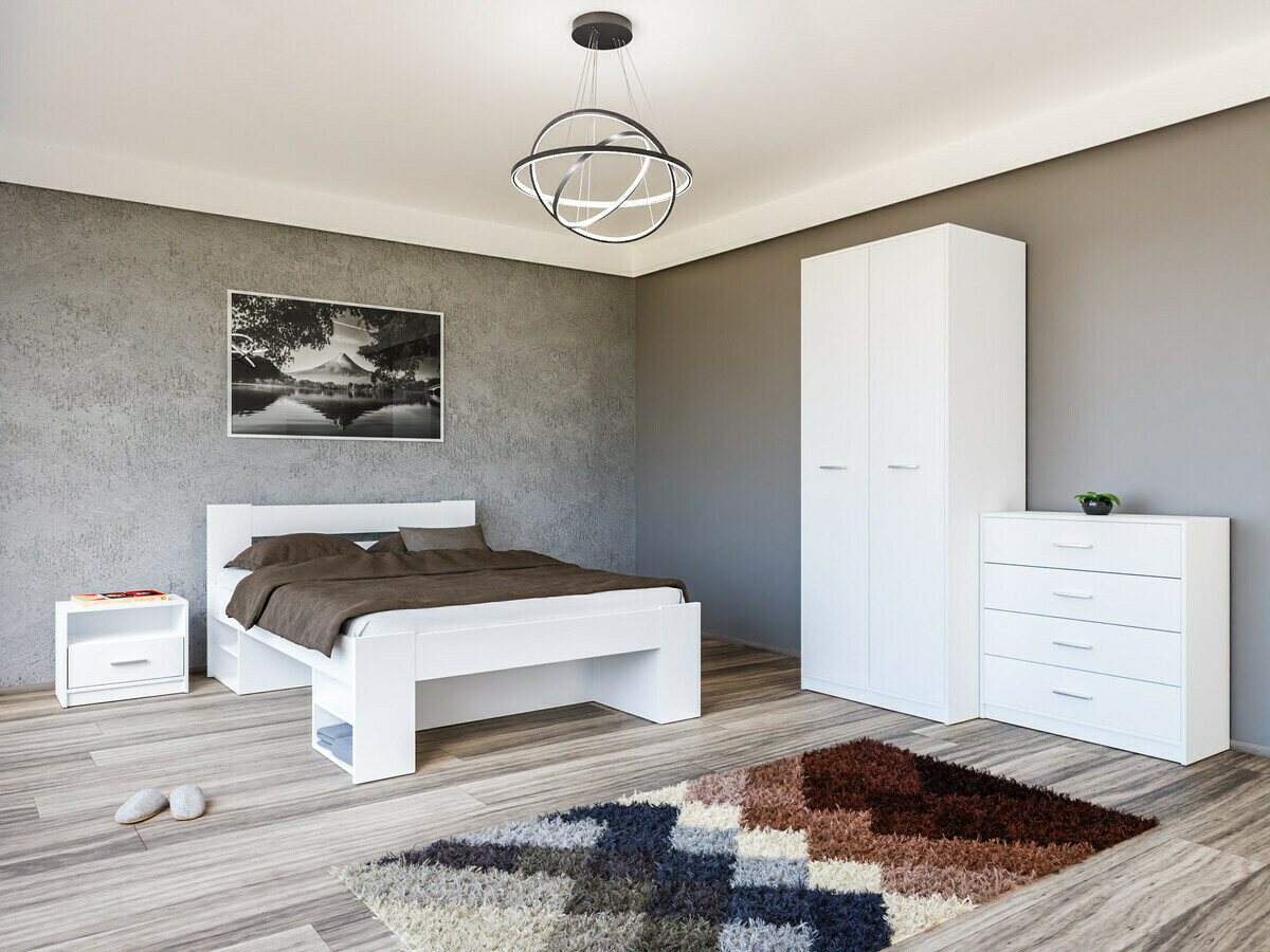 Conjunto para quarto Novsore 147 (Branco)