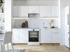 Conjunto para cozinha Houston 856 (Branco + Carvalho sonoma)