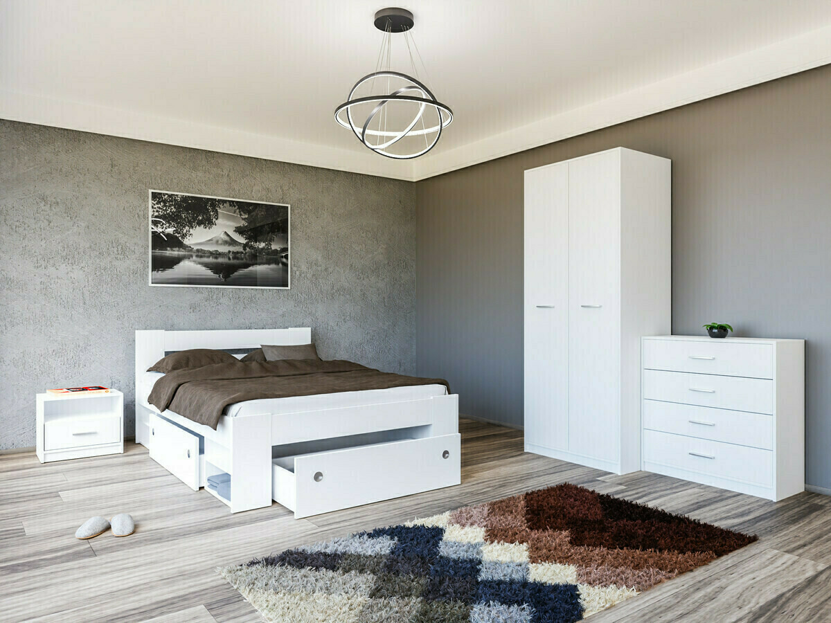 Conjunto para quarto Novsore 147 (Branco)