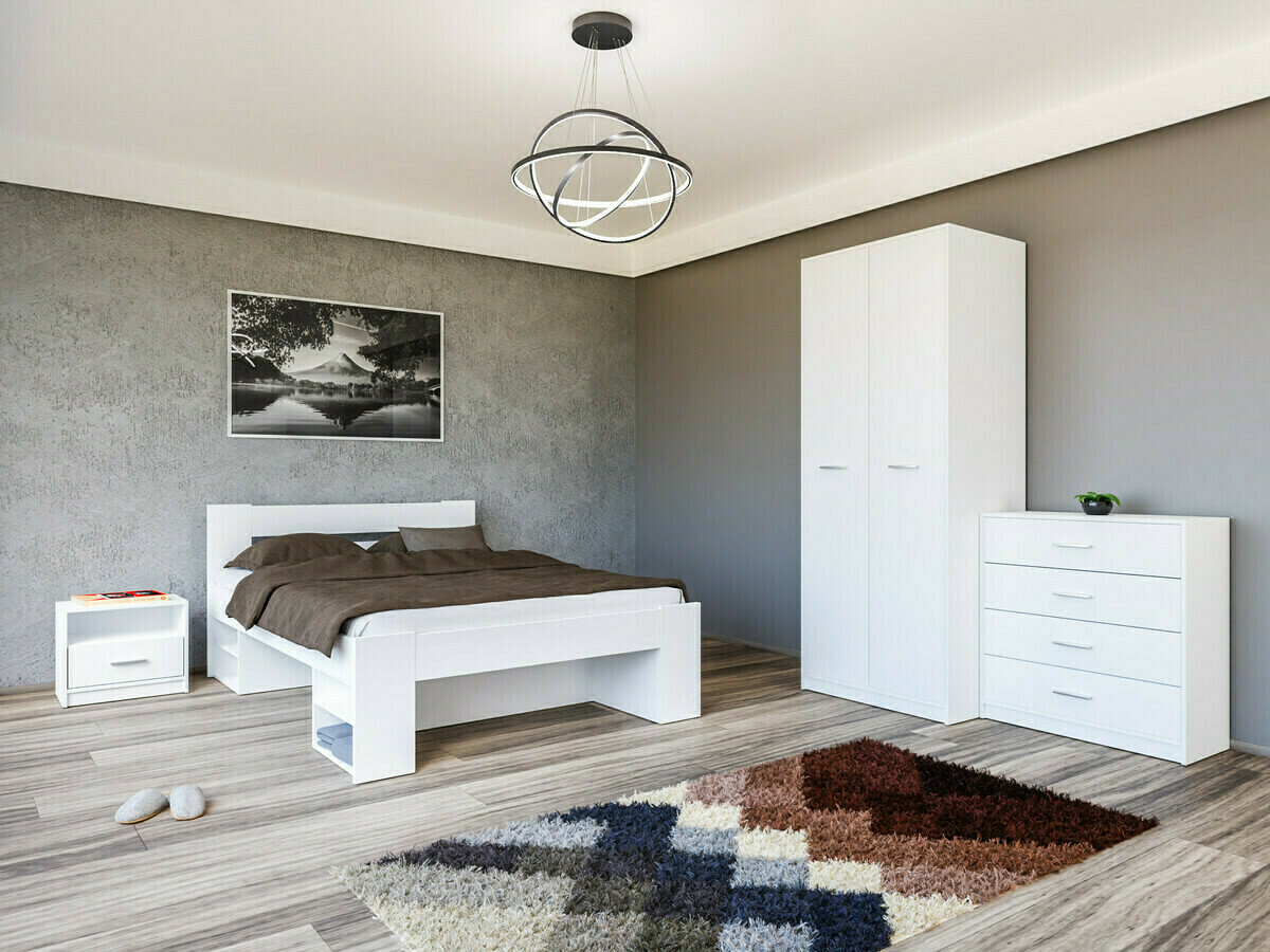 Conjunto para quarto Novsore 147 (Branco)