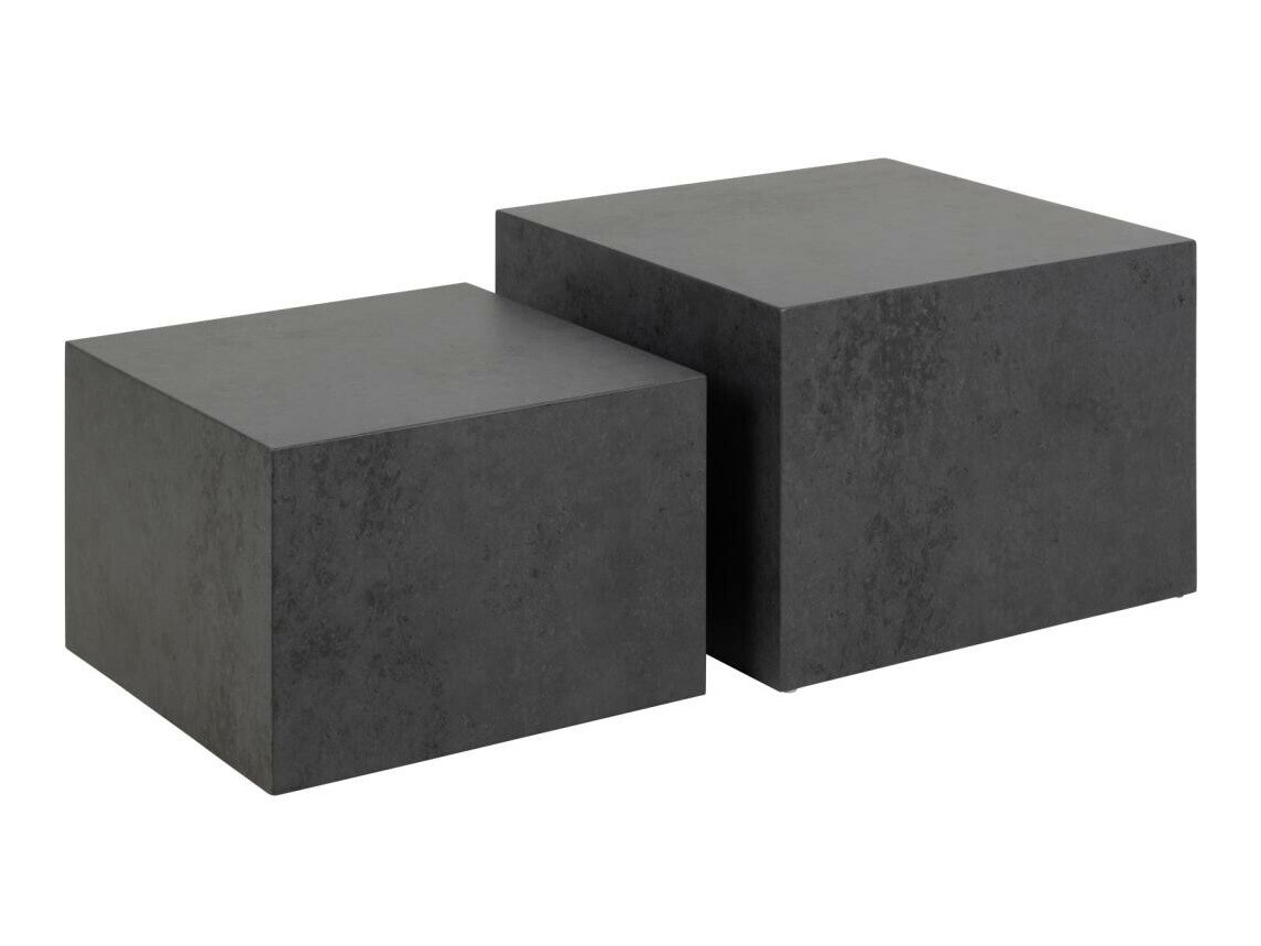 Conjunto de mesa de centro Norsica 603 (Preto)