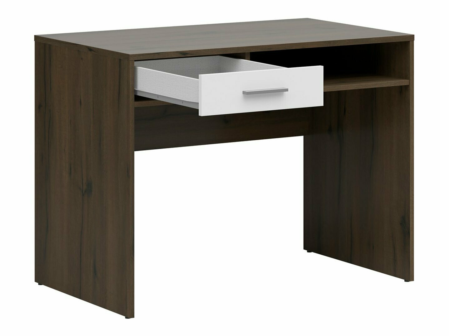 Mesa de escritório Novsore 108 (Carvalho escuro + Branco)