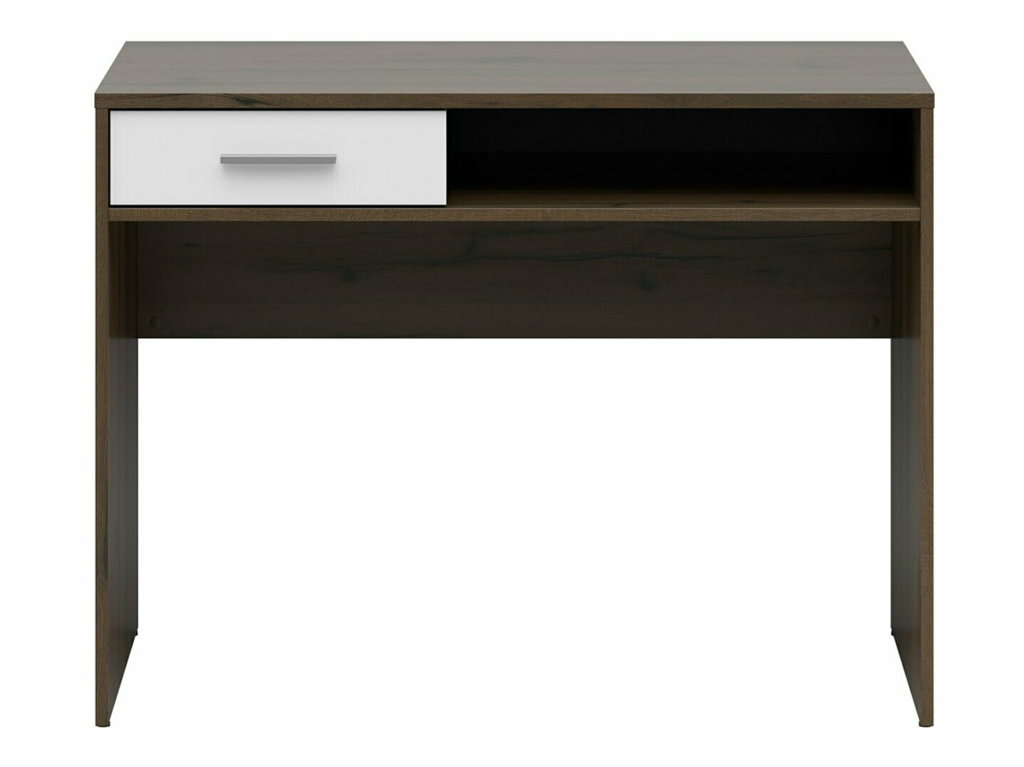 Mesa de escritório Novsore 108 (Carvalho escuro + Branco)