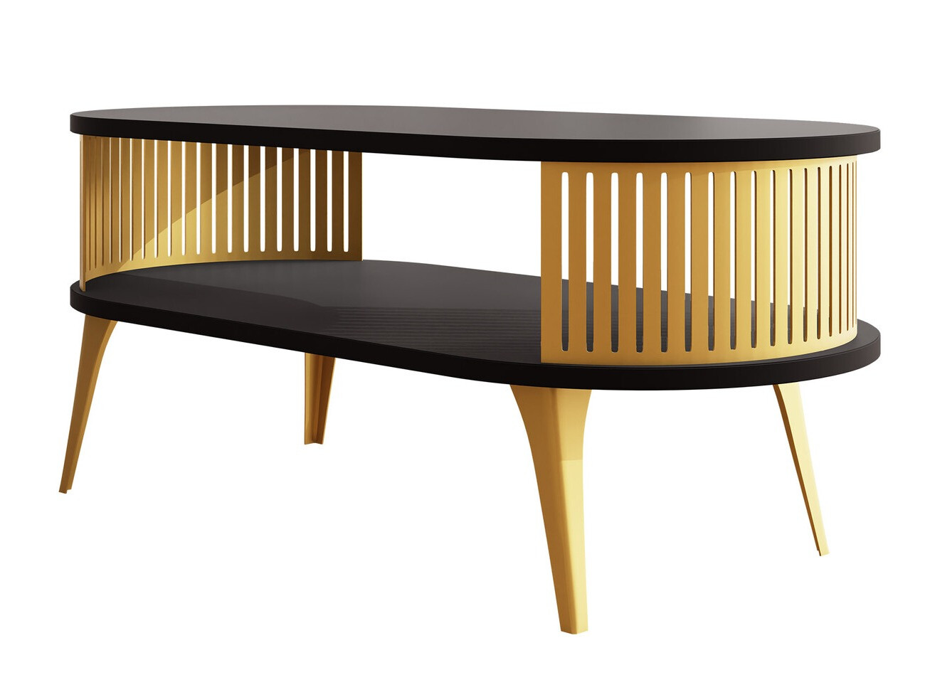 Mesa de centro Vitum IV (Dourado + Preto)