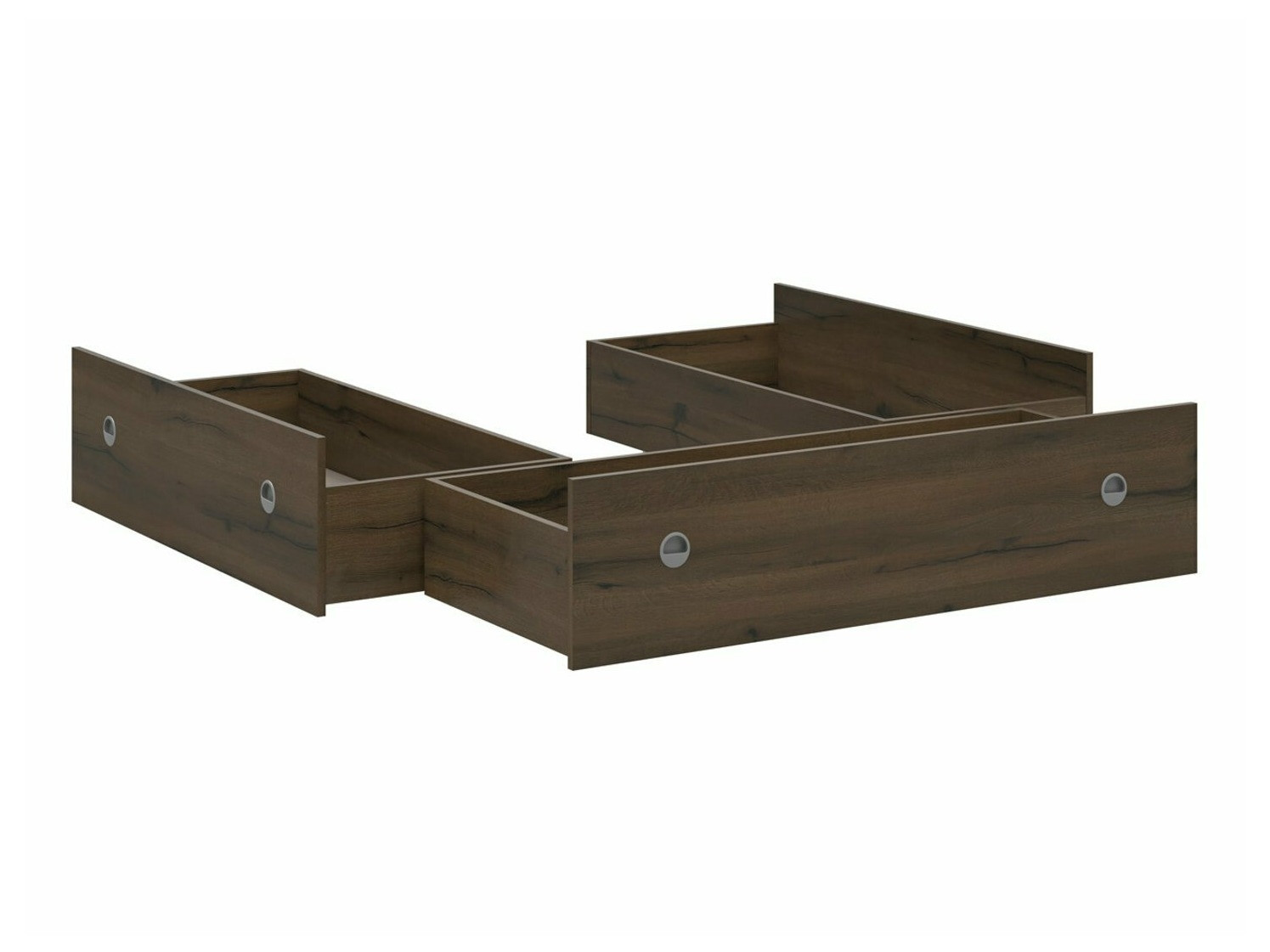 Cama com arrumação Novsore 129 (Carvalho escuro) (3 unid.)