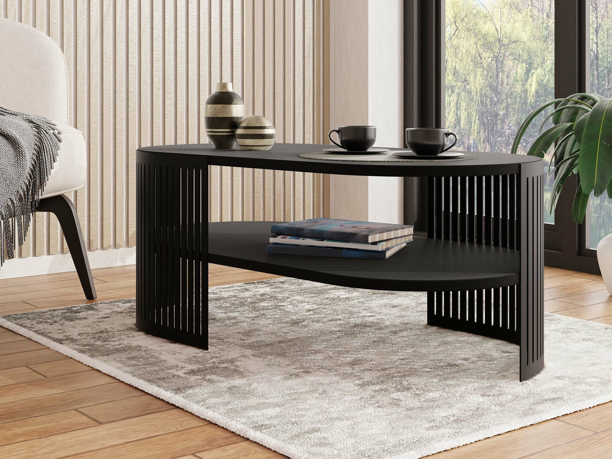 Mesa de centro Civer VI (Preto)